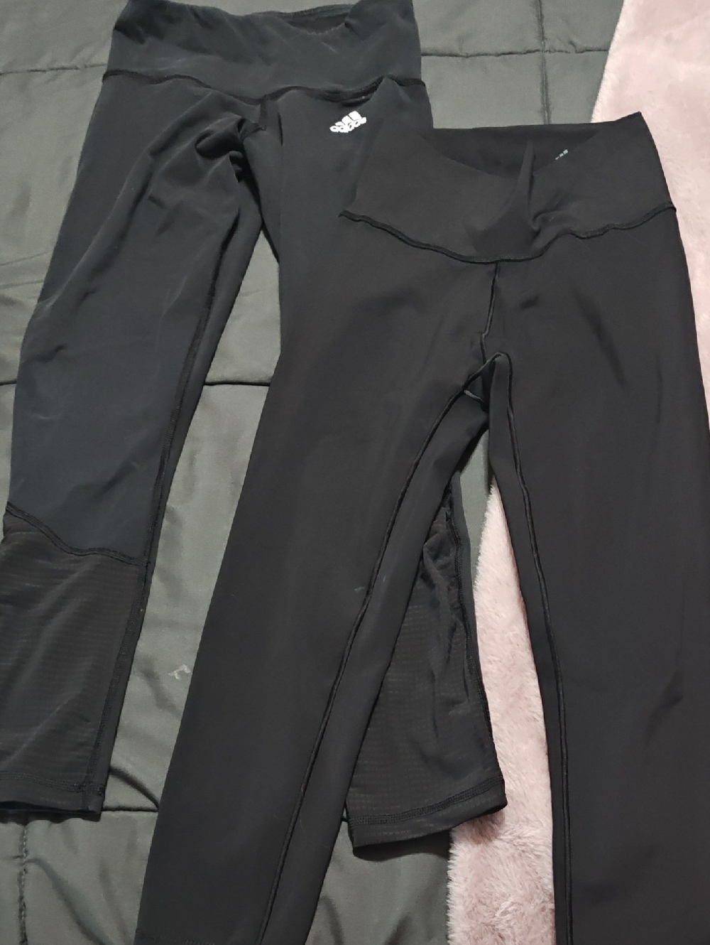 adidas Black Women's High-Waist Performance Leggings Bundle